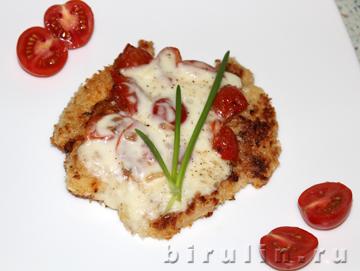 Куриная грудка запеченая с помидорами и сыром. Фото 16
