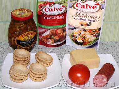 Мини пиццы. Ингредиенты