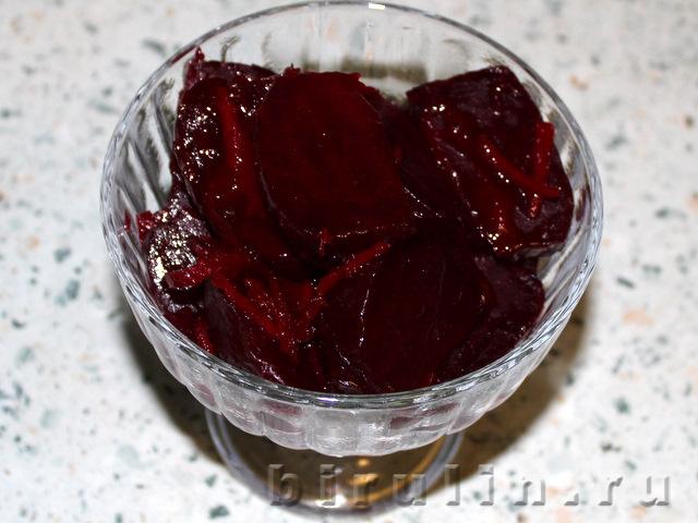 Свекла с апельсиновым соусом