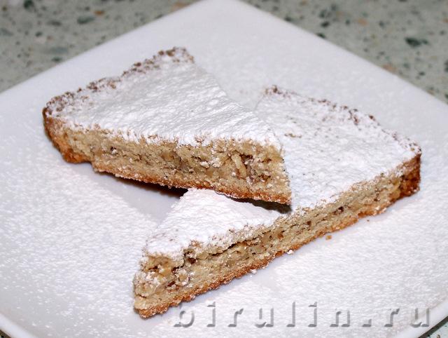 Песочное печенье с грецким орехом